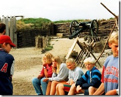 8. klasseelever på Historiecenter Dybbøl Banke